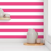 Hot Pink Wide Stripes