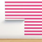 Hot Pink Wide Stripes