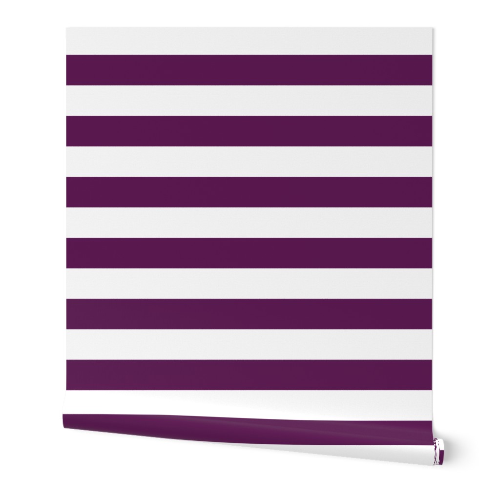 Plum Purple Wide Stripes