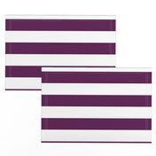 Plum Purple Wide Stripes