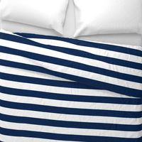 Navy Blue Wide Stripes