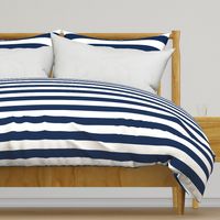 Navy Blue Wide Stripes