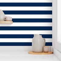 Navy Blue Wide Stripes