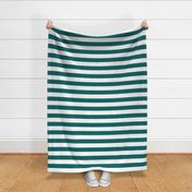 Dark Teal Wide Stripes