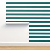 Dark Teal Wide Stripes