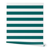 Dark Teal Wide Stripes