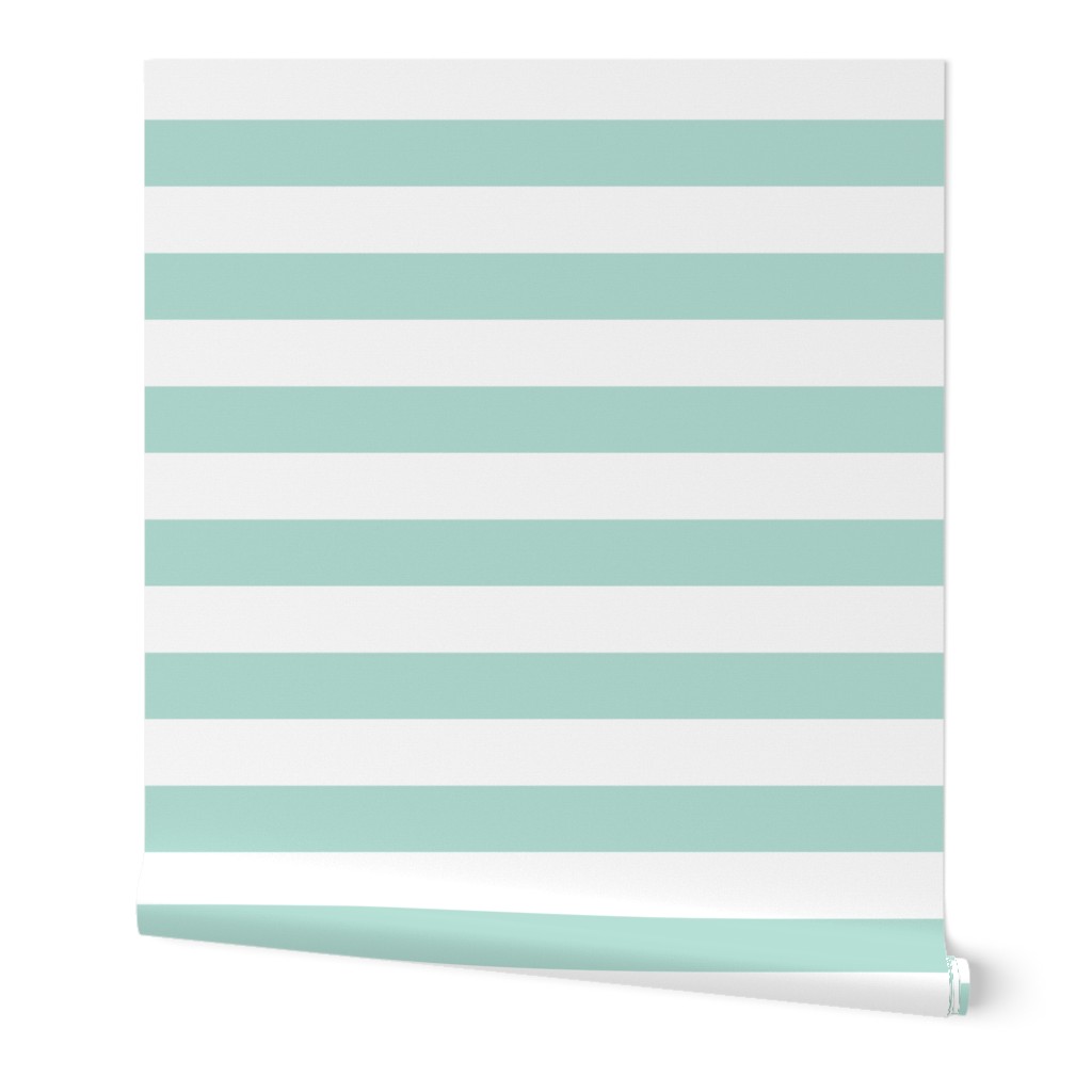 Mint Wide Stripes