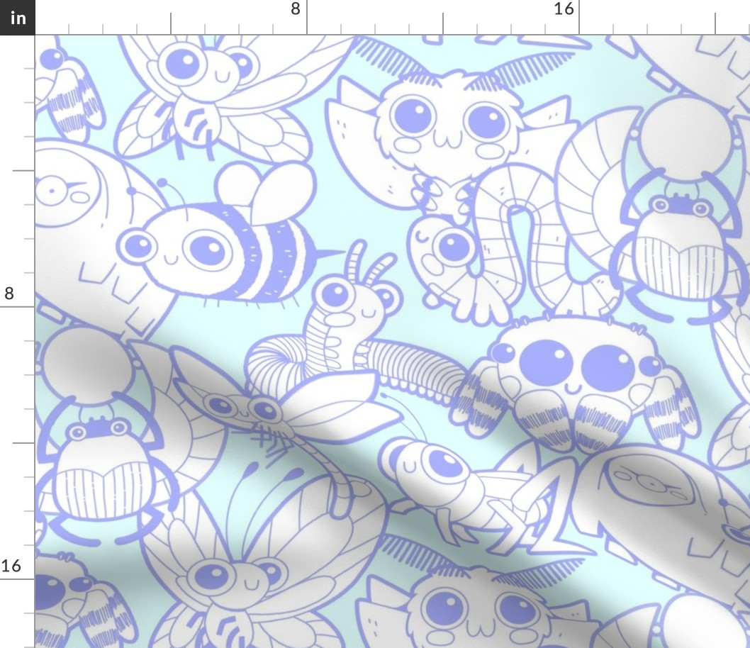 Buggy Friends Pattern (ice)