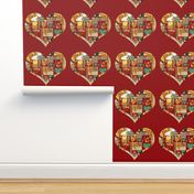 Collage of Hearts (large scale design)