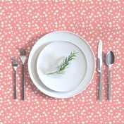 Scattered Baby Flowers - Deep Salmon & Cream - Small