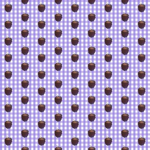 gingham check - blackberries