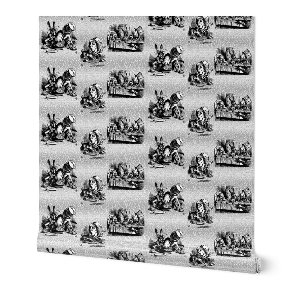 Alice Vintage Text Toile Black/White (small)