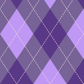 Purple Argyle Plaid