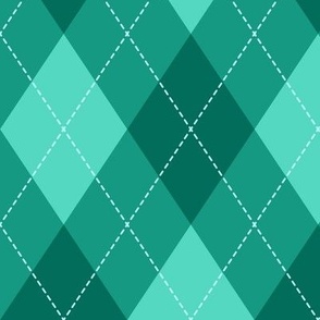 Green Argyle Plaid