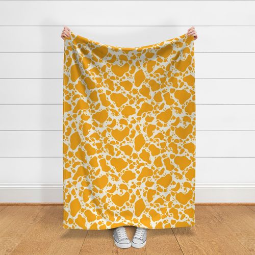 Spotted Cow Hide ✦ Butterscotch Yellow