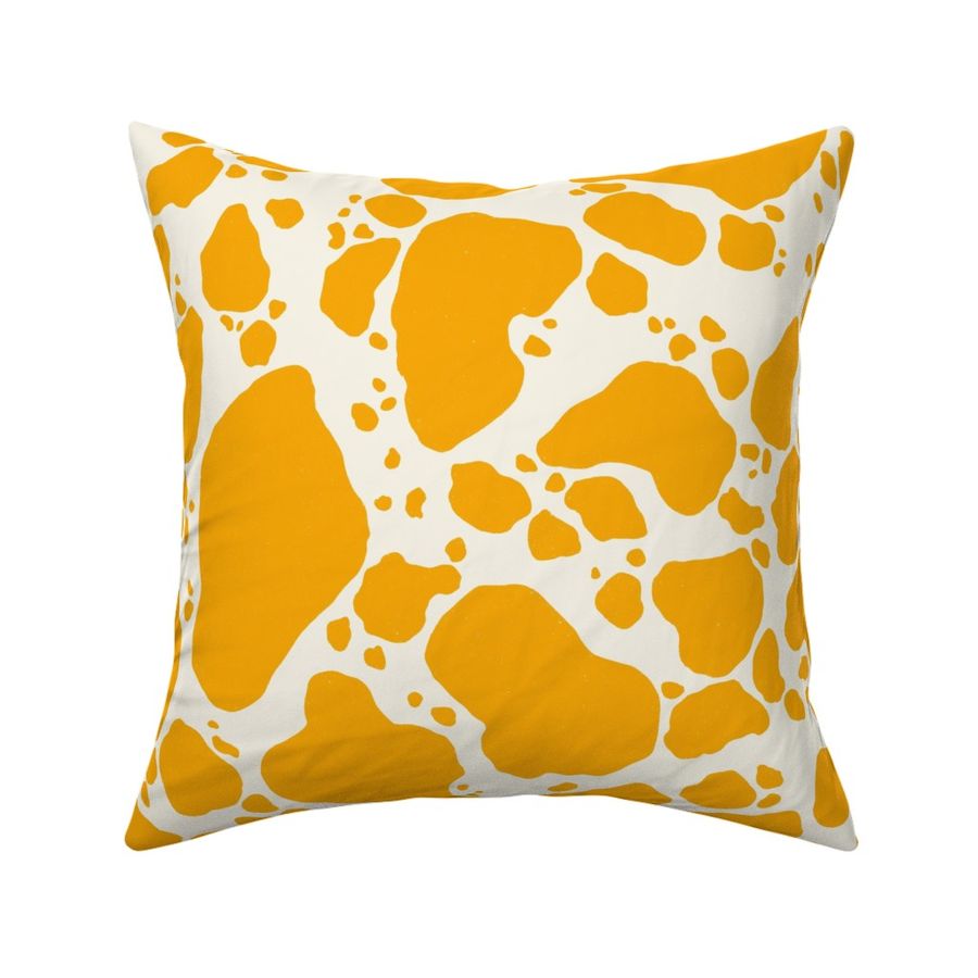 Spotted Cow Hide ✦ Butterscotch Yellow