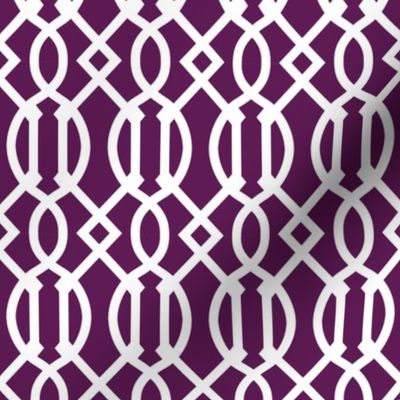 Plum Purple Trellis