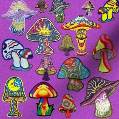 colorful mushrooms