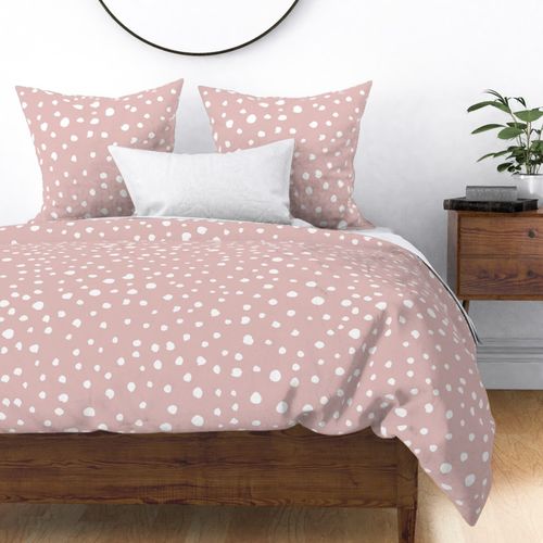 Pink Dalmatian Spots - Dalmatian Dots - Dotted Print - Large