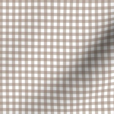 Mocha Brown Gingham