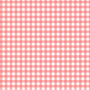 Coral Gingham