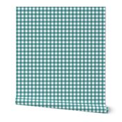 Dark Teal Gingham