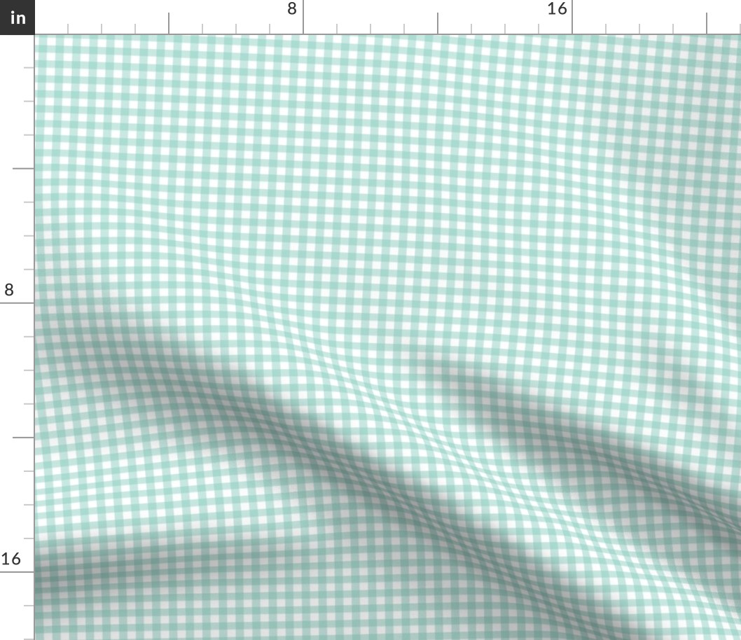 Aqua Gingham