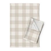 Beige Linen Gingham