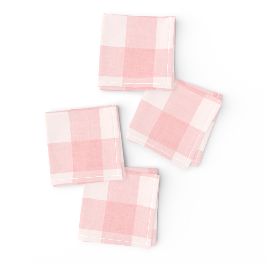 Pink Linen Gingham