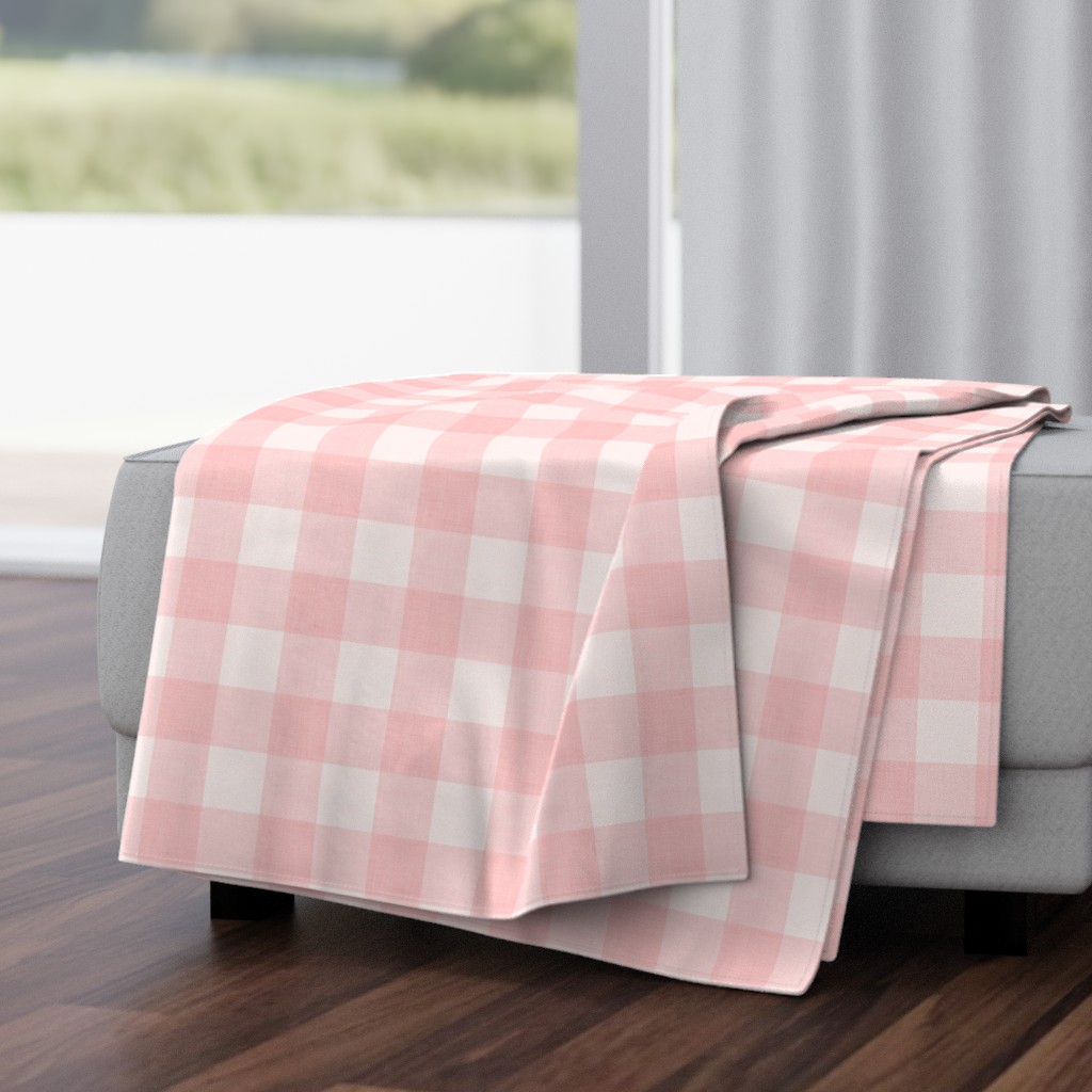 Pink Linen Gingham