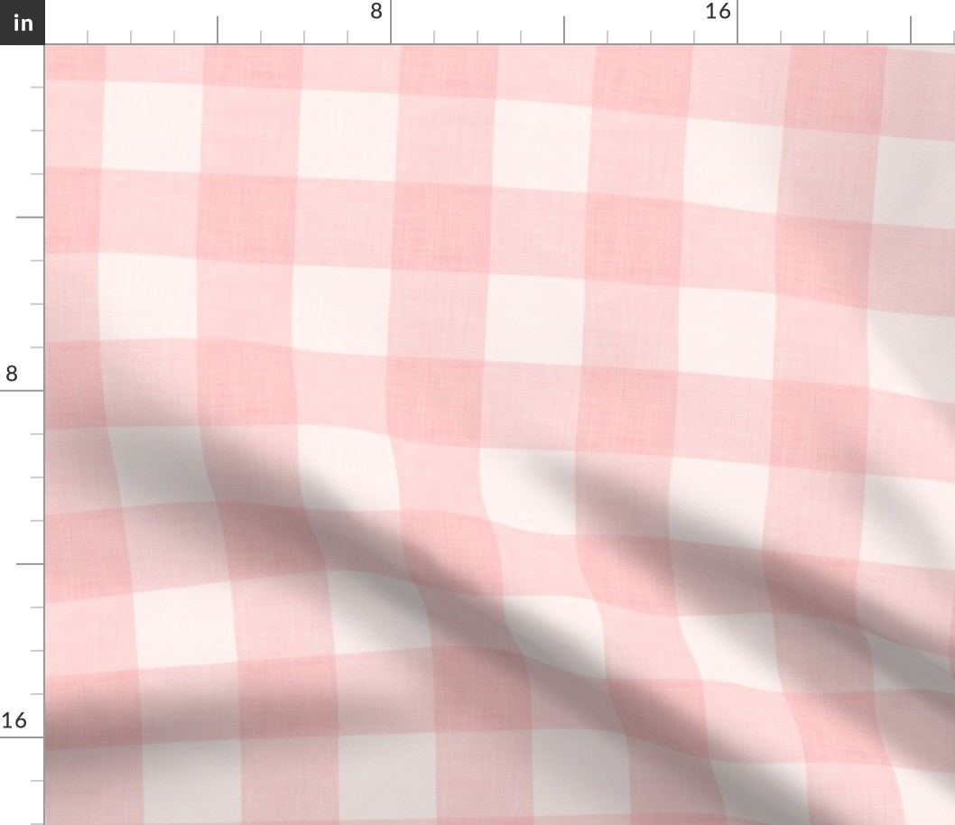 Pink Linen Gingham