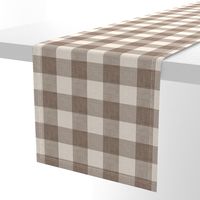 Mocha Linen Gingham