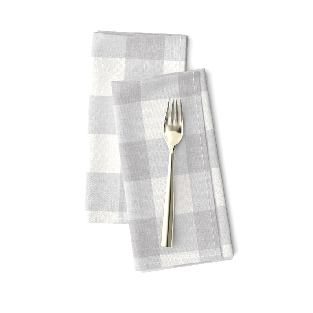 Gray Linen Gingham