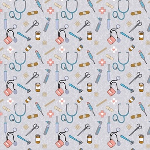 Smaller Medical Supplies On Grey