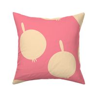 Bold-hand-drawn-1960s-vintage-beige-white-apples-on-retro-pink---XL-jumbo