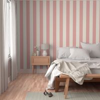 Vertical Stripes Pink And Cream Baby Nursery Kids Room - JUMBO 24x14