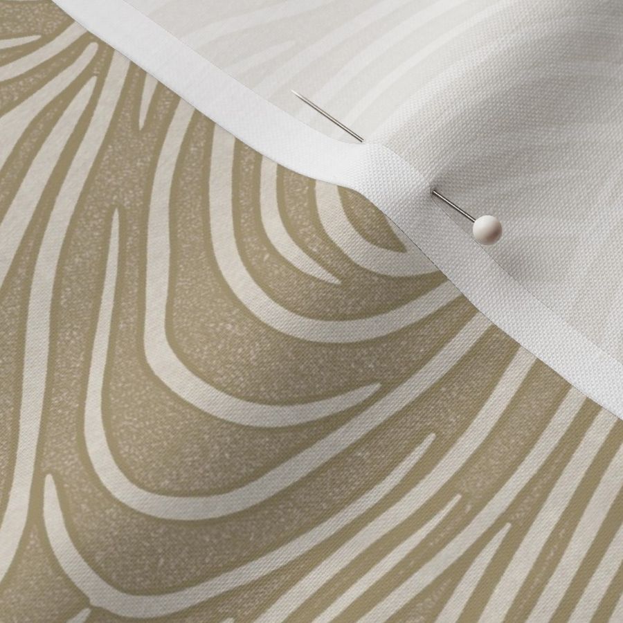 Beige and Tan Zen Swirl Pattern - Modern Minimalist Maximalist Decor