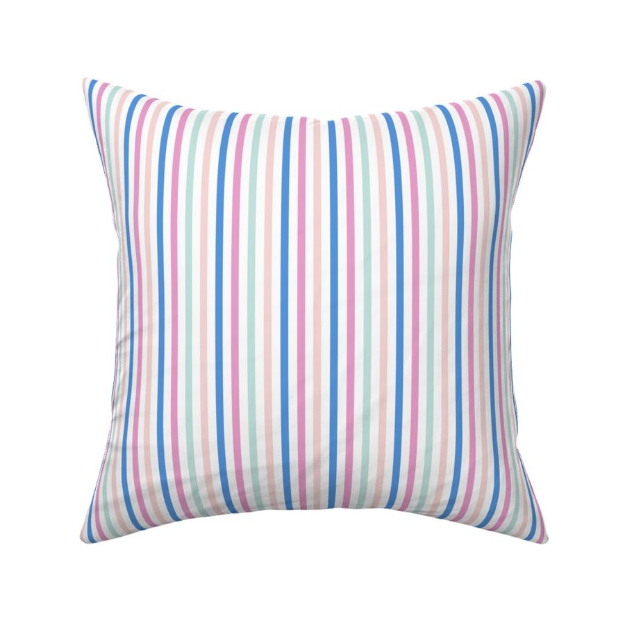 Ivory Pin Stripe Spring - Medium. modern timeless simple stripes