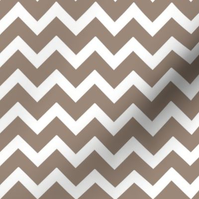 Mocha Brown Chevron