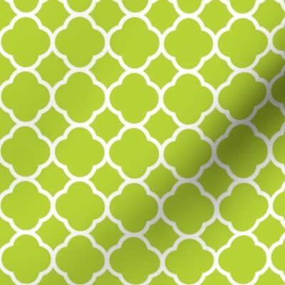 Apple Green Quatrefoil