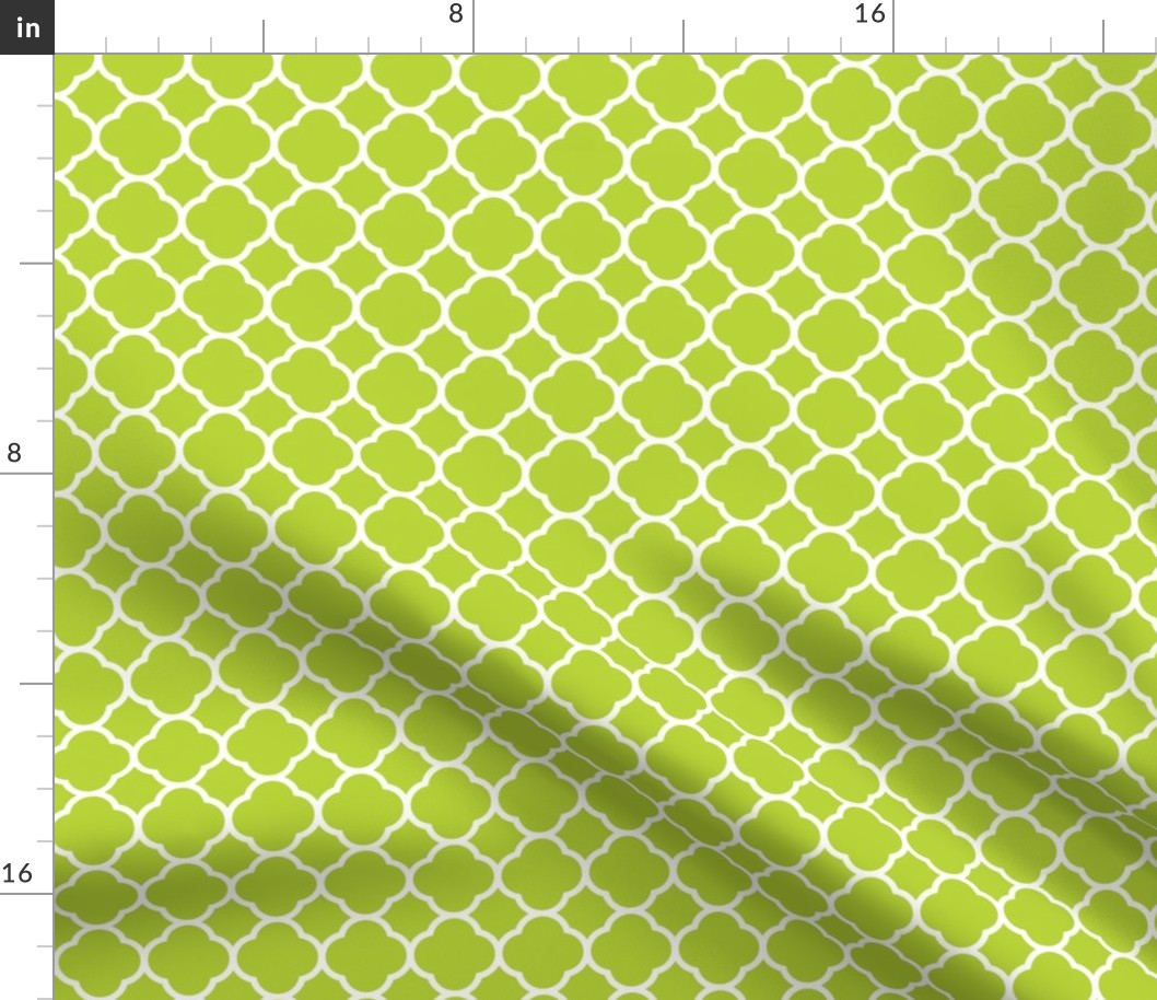 Apple Green Quatrefoil