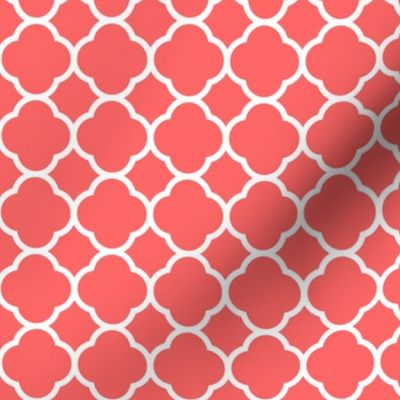 Coral Quatrefoil