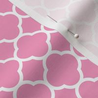 Bubblegum Pink Quatrefoil