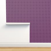 Plum Purple Quatrefoil