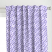 Pastel Purple and White Crossweave Tile / Extra Small