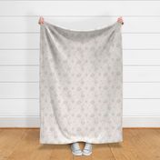 Light Pink and Linen Retro Floral Damask