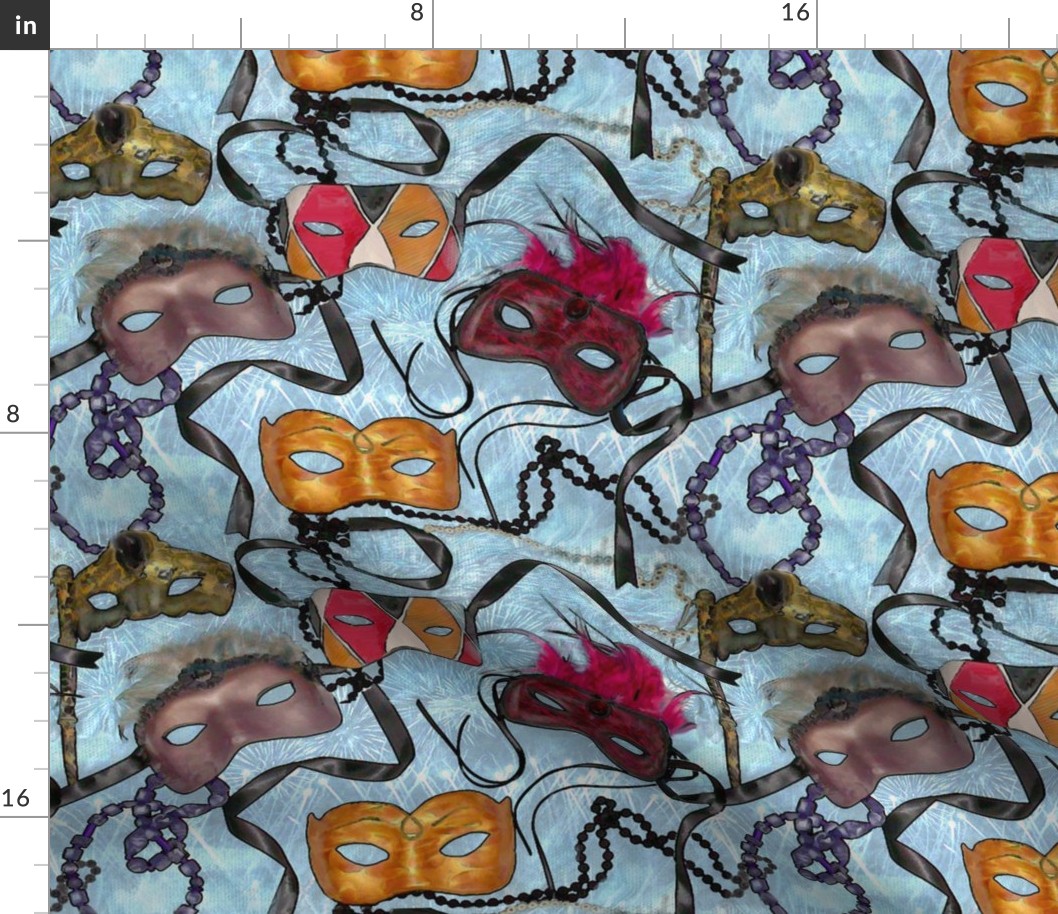 Masks- Mardi Gras -polymer clay