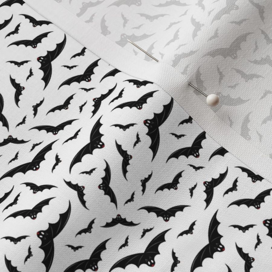 Halloween Bats - 3660 mini - white