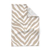 Zebra in Linen and White