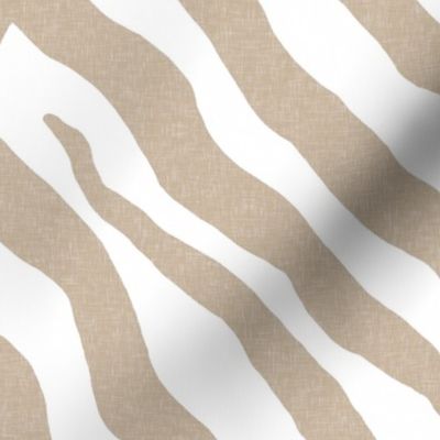 Zebra in Linen and White